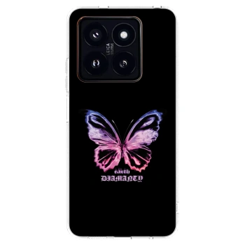 Picasee silikonový průhledný obal pro Xiaomi 14 Pro - Diamanty Purple