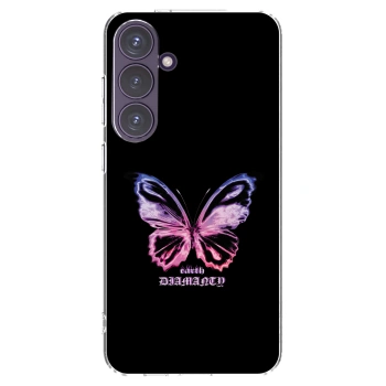 Picasee silikonový průhledný obal pro Samsung Galaxy S24+ S926B 5G - Diamanty Purple