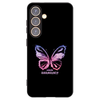 Picasee silikonový černý obal pro Samsung Galaxy S24 S921B 5G - Diamanty Purple