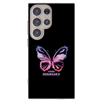 Picasee silikonový průhledný obal pro Samsung Galaxy S24 Ultra S928B 5G - Diamanty Purple