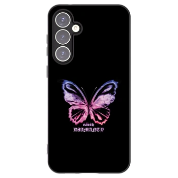 Picasee silikonový černý obal pro Samsung Galaxy S23 FE S711B - Diamanty Purple