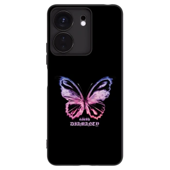 Picasee silikonový černý obal pro Xiaomi Redmi 13C 4G - Diamanty Purple