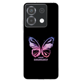 Picasee silikonový průhledný obal pro Xiaomi Poco X6 - Diamanty Purple