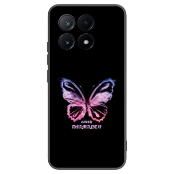 Picasee silikonový černý obal pro Xiaomi Poco X6 Pro - Diamanty Purple