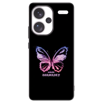 Picasee silikonový černý obal pro Xiaomi Redmi Note 13 Pro+ 5G - Diamanty Purple