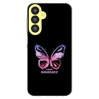 Picasee silikonový průhledný obal pro Samsung Galaxy A25 A256B 5G - Diamanty Purple
