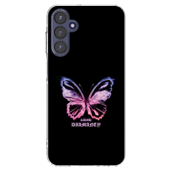 Picasee silikonový průhledný obal pro Samsung Galaxy A15 A155F 4G - Diamanty Purple