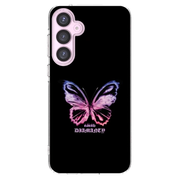 Picasee silikonový průhledný obal pro Samsung Galaxy A55 5G A556B - Diamanty Purple