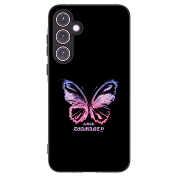 Picasee silikonový černý obal pro Samsung Galaxy A35 5G A356B - Diamanty Purple