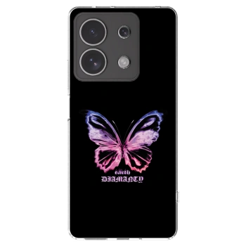 Picasee silikonový průhledný obal pro Xiaomi Redmi Note 13 4G - Diamanty Purple