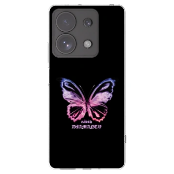 Picasee silikonový průhledný obal pro Xiaomi Redmi Note 13 Pro 4G - Diamanty Purple