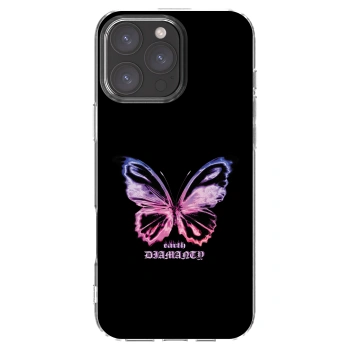 Picasee silikonový průhledný obal pro Apple iPhone 16 Pro Max - Diamanty Purple