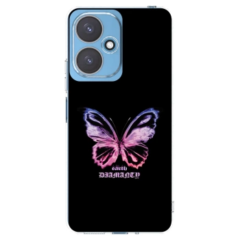 Picasee silikonový průhledný obal pro Xiaomi Redmi 13C 5G - Diamanty Purple