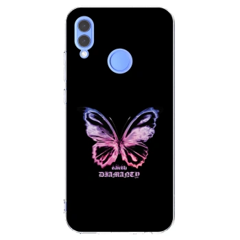 Picasee silikonový průhledný obal pro Honor 10 Lite - Diamanty Purple