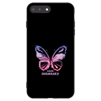 Picasee silikonový černý obal pro Apple iPhone 8 Plus - Diamanty Purple