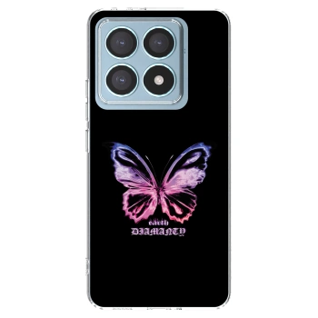 Picasee silikonový průhledný obal pro Xiaomi 14T Pro - Diamanty Purple