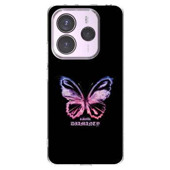 Picasee silikonový průhledný obal pro Xiaomi Redmi Note 14 5G - Diamanty Purple
