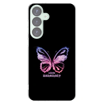 Picasee silikonový průhledný obal pro Samsung Galaxy S25+ 5G - Diamanty Purple