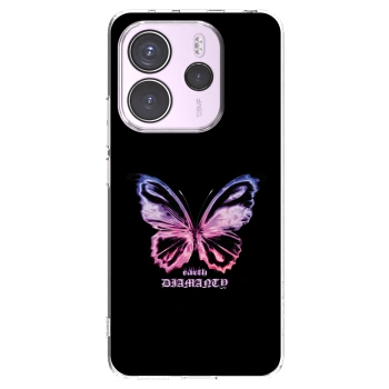 Picasee silikonový průhledný obal pro Xiaomi Redmi Note 14 4G - Diamanty Purple