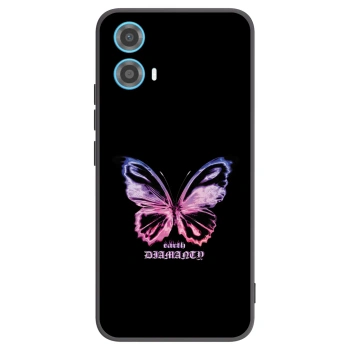 Picasee silikonový černý obal pro Motorola Moto G34 5G - Diamanty Purple