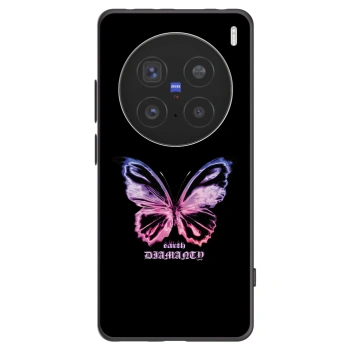Picasee silikonový černý obal pro Vivo X200 Pro - Diamanty Purple