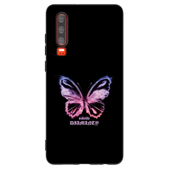 Picasee silikonový černý obal pro Huawei P30 - Diamanty Purple