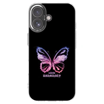 Picasee silikonový průhledný obal pro Apple iPhone 17 - Diamanty Purple