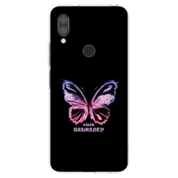 Picasee silikonový průhledný obal pro Xiaomi Redmi 7 - Diamanty Purple