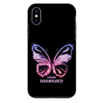 Obal pro Apple iPhone X/XS - Diamanty Purple