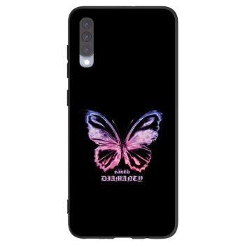 Picasee silikonový černý obal pro Samsung Galaxy A70 A705F - Diamanty Purple