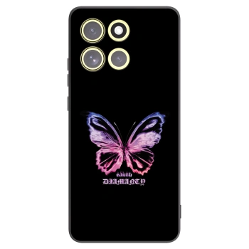 Picasee silikonový černý obal pro Motorola Moto G86 5G - Diamanty Purple