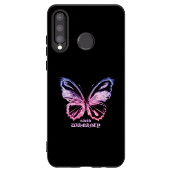 Picasee silikonový černý obal pro Huawei P30 Lite - Diamanty Purple