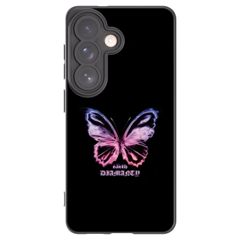 Picasee silikonový černý obal pro Samsung Galaxy S26 - Diamanty Purple