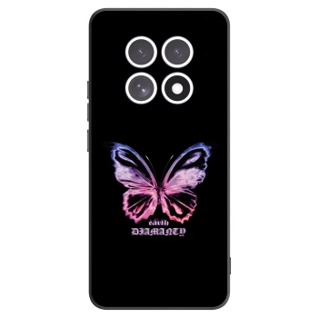 Picasee silikonový černý obal pro Xiaomi Redmi Note 15 5G - Diamanty Purple