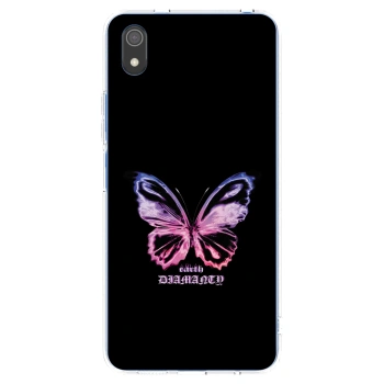 Picasee silikonový průhledný obal pro Xiaomi Redmi 7A - Diamanty Purple
