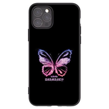 Picasee silikonový černý obal pro Apple iPhone 11 Pro - Diamanty Purple