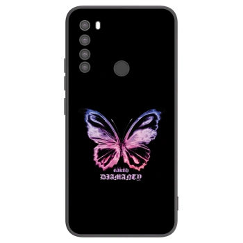 Picasee silikonový černý obal pro Xiaomi Redmi Note 8 - Diamanty Purple