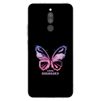 Picasee silikonový průhledný obal pro Xiaomi Redmi 8 - Diamanty Purple