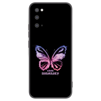 Picasee silikonový černý obal pro Samsung Galaxy S20 G980F - Diamanty Purple