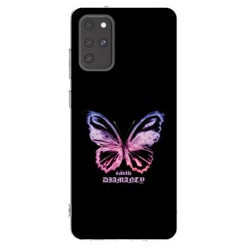 Picasee silikonový průhledný obal pro Samsung Galaxy S20+ G985F - Diamanty Purple