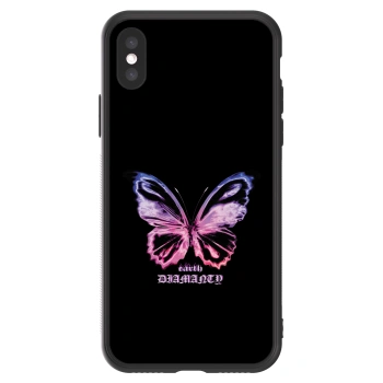 Picasee ULTIMATE CASE pro Apple iPhone X/XS - Diamanty Purple
