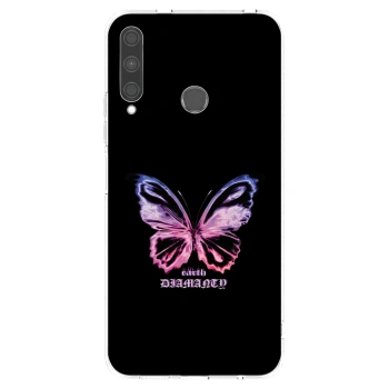 Picasee silikonový průhledný obal pro Huawei P40 Lite E - Diamanty Purple