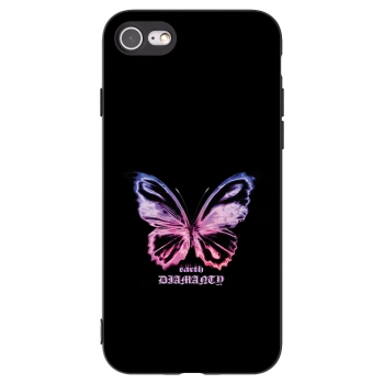 Picasee silikonový černý obal pro Apple iPhone SE 2020 - Diamanty Purple