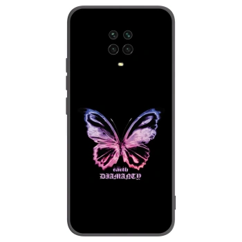 Picasee silikonový černý obal pro Xiaomi Redmi Note 9 Pro - Diamanty Purple