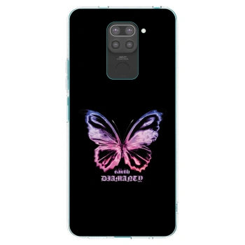 Picasee silikonový černý obal pro Xiaomi Redmi Note 9 - Diamanty Purple