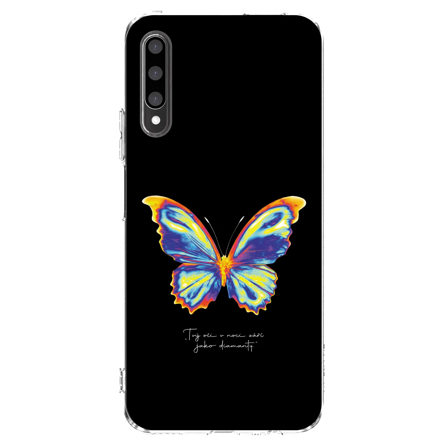 Picasee silikonový průhledný obal pro Honor 9X Pro - Diamanty Black
