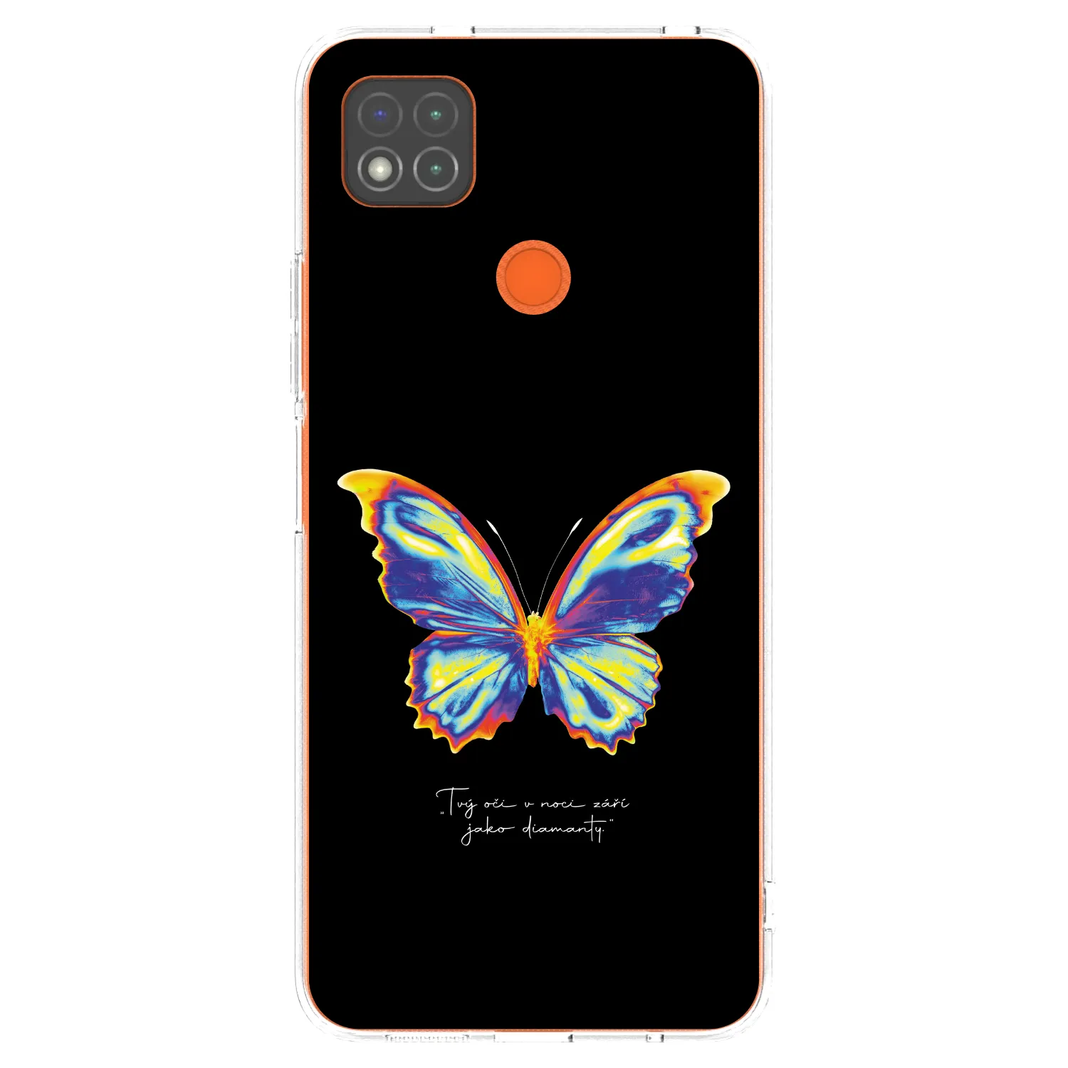 Picasee silikonový průhledný obal pro Xiaomi Redmi 9C - Diamanty Black