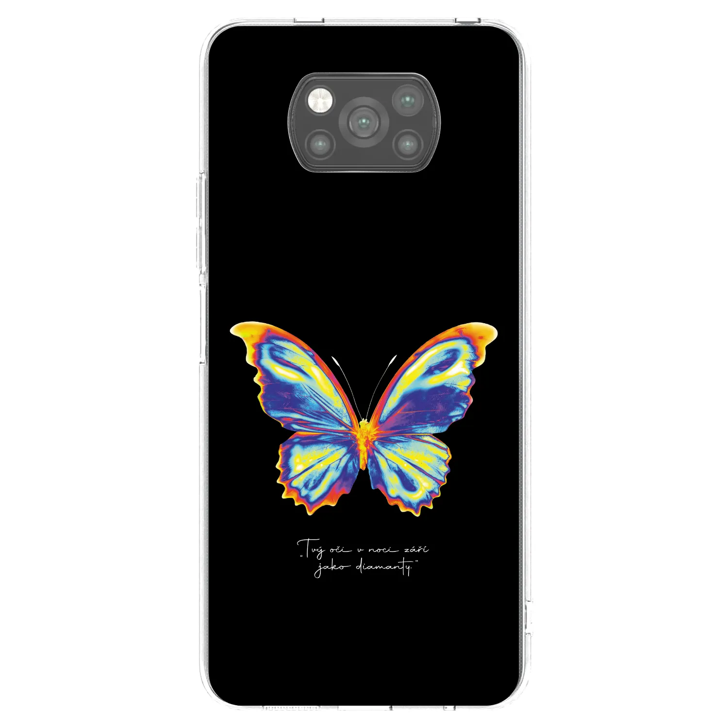 Picasee silikonový černý obal pro Xiaomi Poco X3 - Diamanty Black