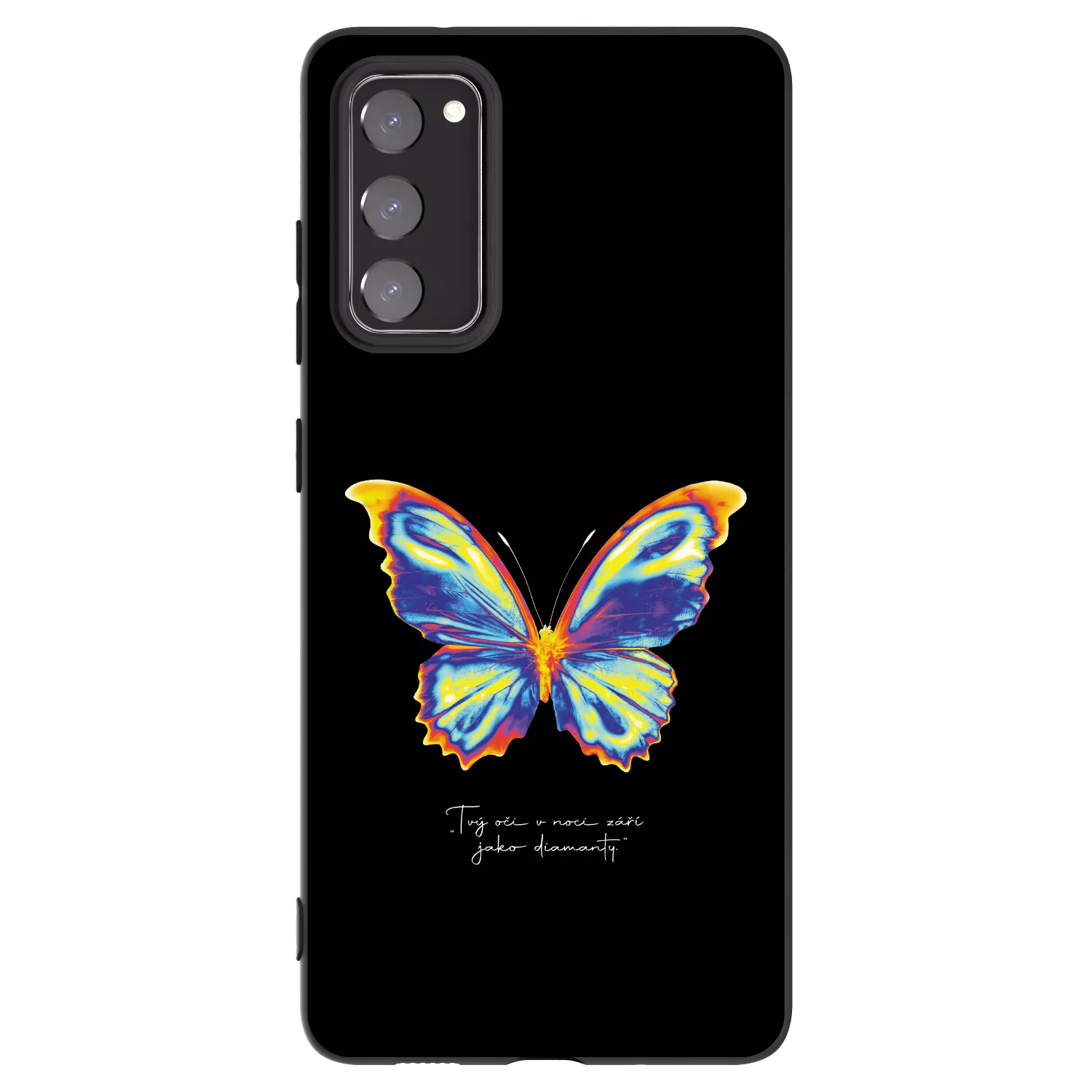 Picasee silikonový černý obal pro Samsung Galaxy S20 FE - Diamanty Black