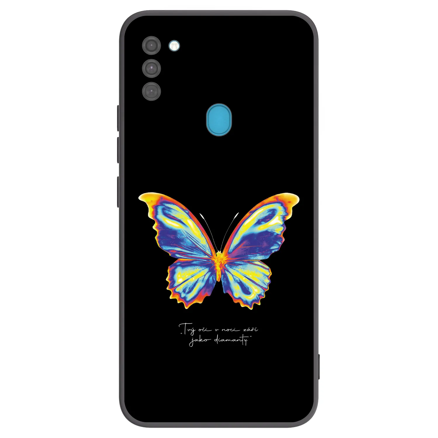 Picasee silikonový černý obal pro Samsung Galaxy M11 - Diamanty Black